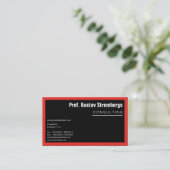 Meer zwart visitekaartje (Staand voorkant)