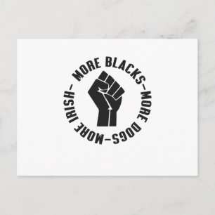 Meer zwarten meer honden meer Iers Briefkaart