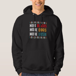 Meer zwarten meer honden meer Ierse zwartegeschied Hoodie