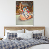 Meera Bai Oil schilderij op canvas Afdruk (Insitu (Slaapkamer))