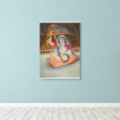 Meera Bai Peinture à l'huile sur toile (Insitu (Plancher de Bois))