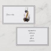 Meercat Chef met Baguette Visitekaartje (Voorkant / Achterkant)