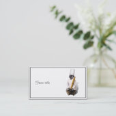 Meercat Chef met Baguette Visitekaartje (Staand voorkant)