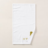 Meercat Design Monogrammed Bad Handdoek (Handdoek)