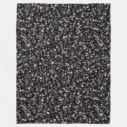 Meerdechips met abstracte textuur fleece deken (Voorkant)