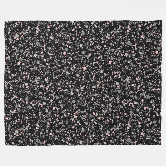 Meerdechips met abstracte textuur fleece deken (Voorkant (Horizontaal))