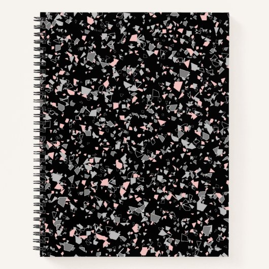 Meerdechips met abstracte textuur notitieboek (Voorkant)