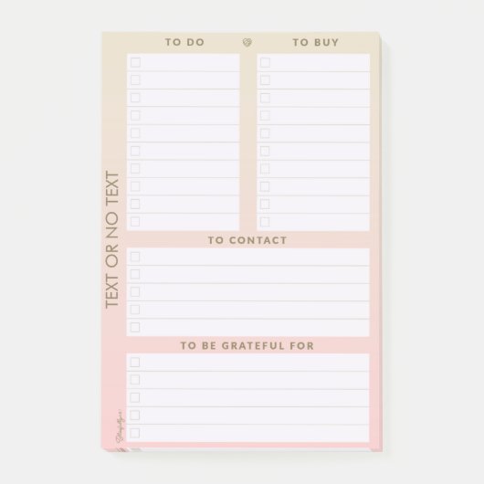  meerdere aan-uitvoerlijstpad post-it® notes (Voorkant)