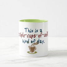 Meerdere bekers van koffie-dag