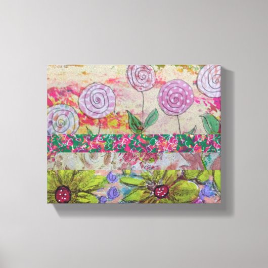 Meerdere bloemen canvas afdruk (Voorkant)