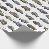 Meerdere Duitse WW2-tanks Cadeaupapier (Hoek)