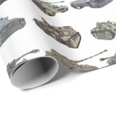 Meerdere Duitse WW2-tanks Cadeaupapier (Rol Hoek)