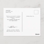 Meerdere fotocollage chique script Baby dank u Briefkaart (Achterkant)