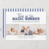 Meerdere foto's: drie kinderen aankondiging (Voorkant / Achterkant)