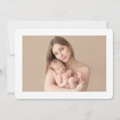 Meerdere foto's geboorte aankondiging. aankondiging (Achterkant)