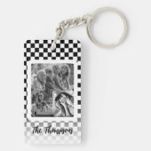 Meerdere foto's zwart-wit sleutelhanger (achterkant)
