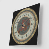 Meerdere getextureerd vierkante klok (Hoek)