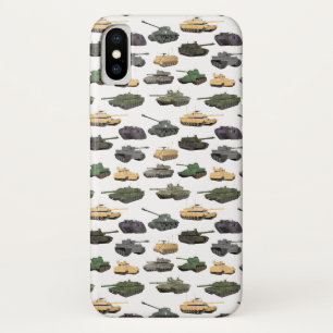 Meerdere gevechtstanks iPhone x hoesje