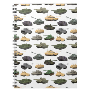 Meerdere gevechtstanks notitieboek