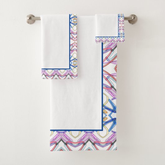 Meerdere kleuren en moderne bad handdoek (Insitu)