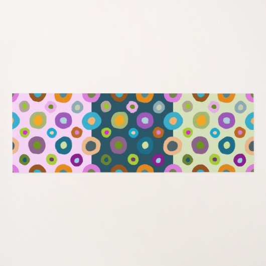 Meerdere kleurige yoga Matt funky boho dubbelzijdi Yogamat (Achterkant (horizontaal))