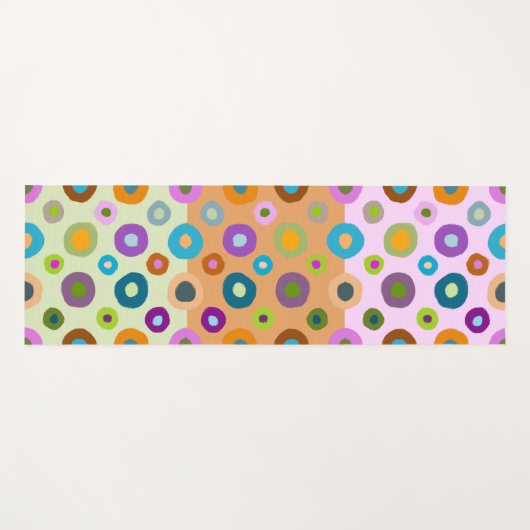 Meerdere kleurige yoga Matt funky boho dubbelzijdi Yogamat (Voorkant (horizontaal))