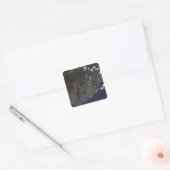 Meerdere loodsen blazen naar het zuidzuidzuidweste vierkante sticker (Envelop)