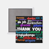 Meerdere manieren om je in veel talen te bedanken magneet (Voorkant / Achterkant)