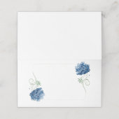 Meerdere naam Plaats kaart-Blue Hydrangeas Place C (Buitenkant ongevouwen)