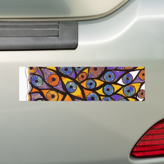 Meerdere ogen bumpersticker (Op auto)