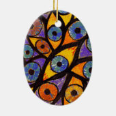 Meerdere ogen keramisch ornament (Achterkant)
