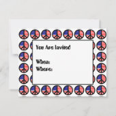 Meerdere patriottische vredessignalen kaart (Achterkant)