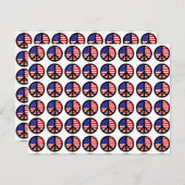 Meerdere patriottische vredessignalen kaart (Voorkant / Achterkant)