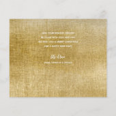 Meerdere Prettige feestdagen Gold-budgetkaarten (Achterkant)