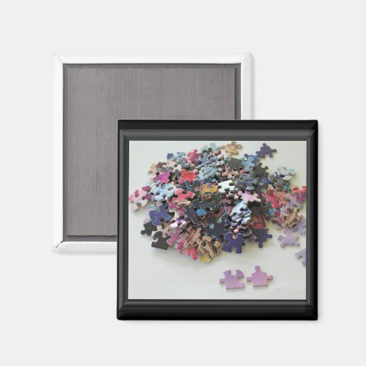 Meerdere puzzelkleurige puzzelstukjes magneet (Voorkant / Achterkant)