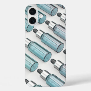 Meerdere rijen glazen druppelflessen iPhone 16 plus hoesje