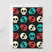 Meerdere schedels in retrokleuren kaart (Voorkant)