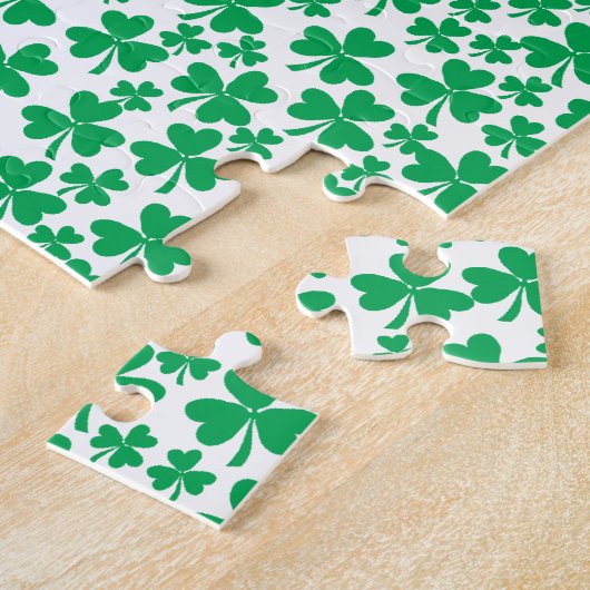Meerdere Shamrocks Legpuzzel (Zijkant)