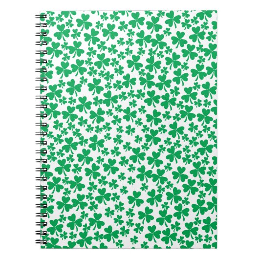Meerdere Shamrocks Notitieboek (Voorkant)