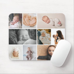 Meerdere snapshots baby foto collage muismat