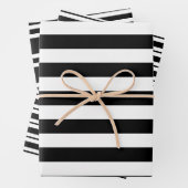 Meerdere streep patronen DIY kleuren wit zwart Inpakpapier Vel (In situ)