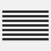 Meerdere streep patronen DIY kleuren wit zwart Inpakpapier Vel (Voorkant)