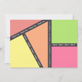 Meerdere talen Dank u kaart