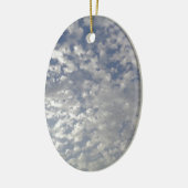 Meerdere wolken, Sky Uitzicht Keramisch Ornament (Links)