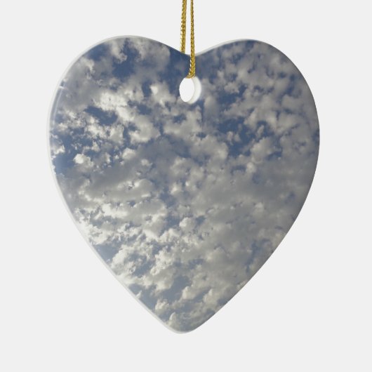 Meerdere wolken, Sky Uitzicht Keramisch Ornament (Rechts)