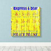 Meerdere woorden canvas afdruk (Insitu (Houten vloer))