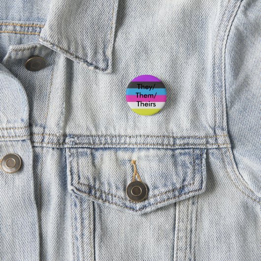 Meerdervlag zij/zij/hun Button (In situ)