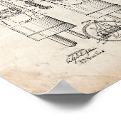 Meerelektrode vacuümbuisoctrooi - Oude look Poster (Hoek)