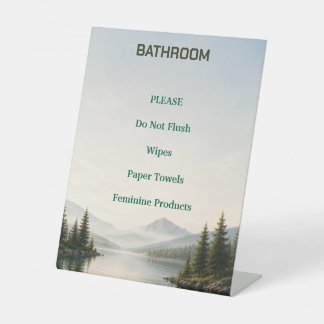 Meerhuis Airbnb Badkamer Regels Bord Reclamebord Met Voetstuk