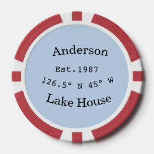 Meerhuis ets. Datum jaar aangepaste coördinaten to Poker Chips